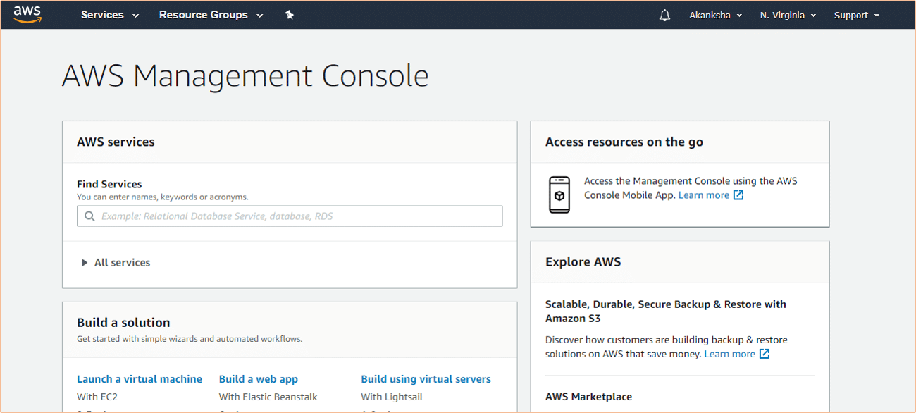 What is AWS Console