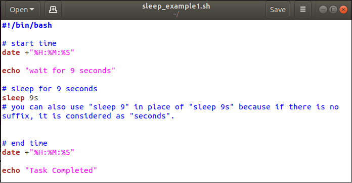 Bash Sleep