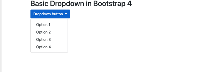 Bootstrap 4 Dropdowns