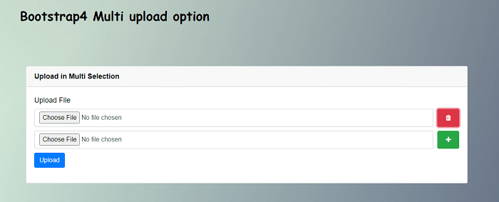 Bootstrap 4 File Upload
