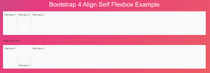 Bootstrap 4 Flexbox