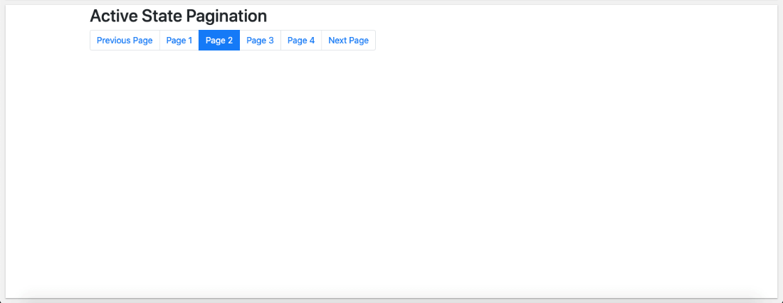 Bootstrap 4 Pagination