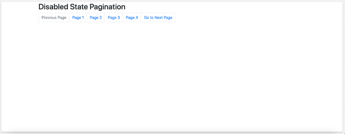 Bootstrap 4 Pagination