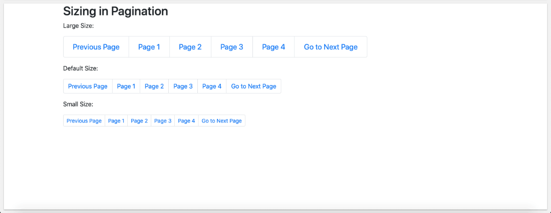 Bootstrap 4 Pagination