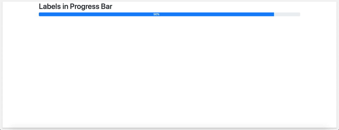 Bootstrap 4 Progress Bars