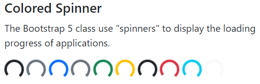Bootstrap 5 Spinners