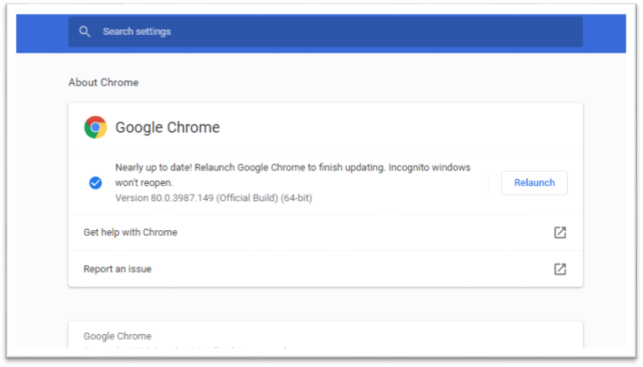 How to update Google chrome?