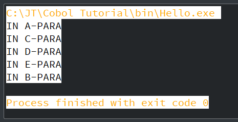 COBOL Loop Statements