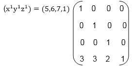 Three Dimensional Transformations