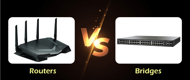 Difference between Router and Bridge