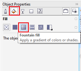 CorelDRAW Filling Objects