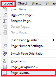 CorelDRAW Working with layout and pages tools