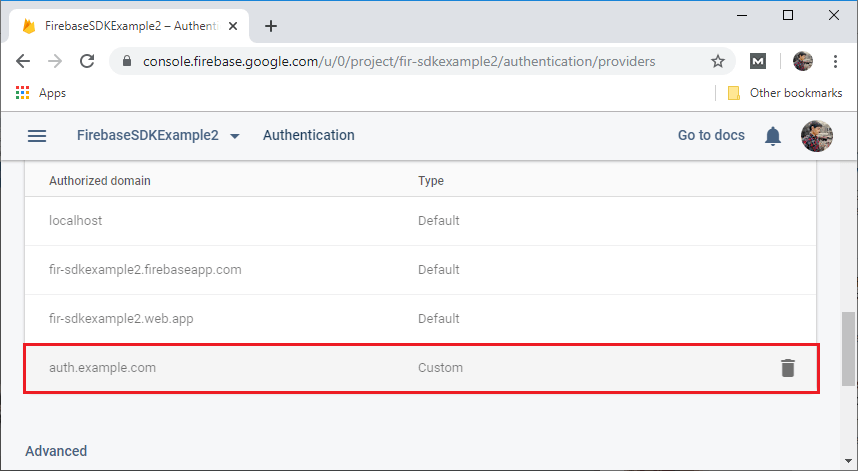 Firebase SDK Authentication using the email link