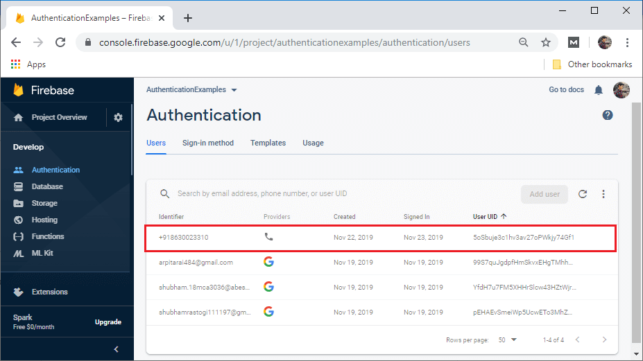 Sign-In Authentication Using Phone Number