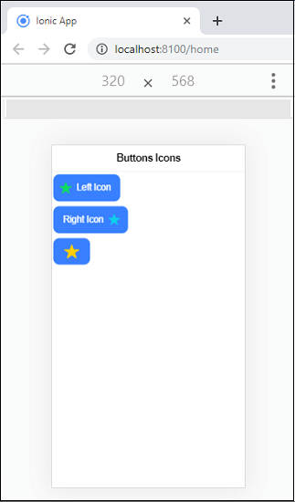 Ionic Buttons