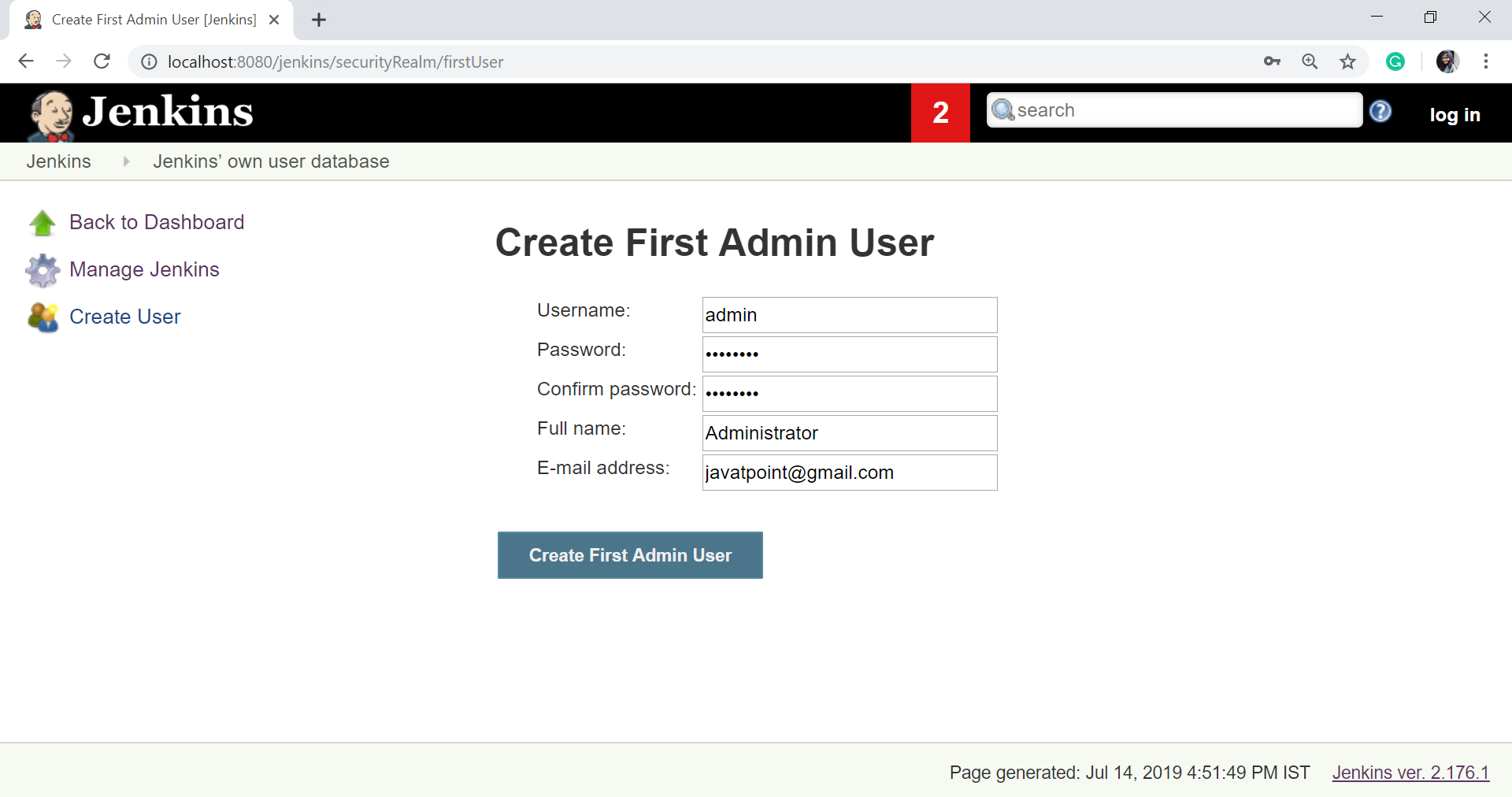 Create and Manage Users in Jenkins