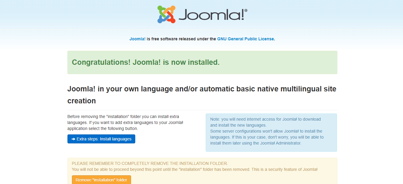 Joomla Installation on Linux