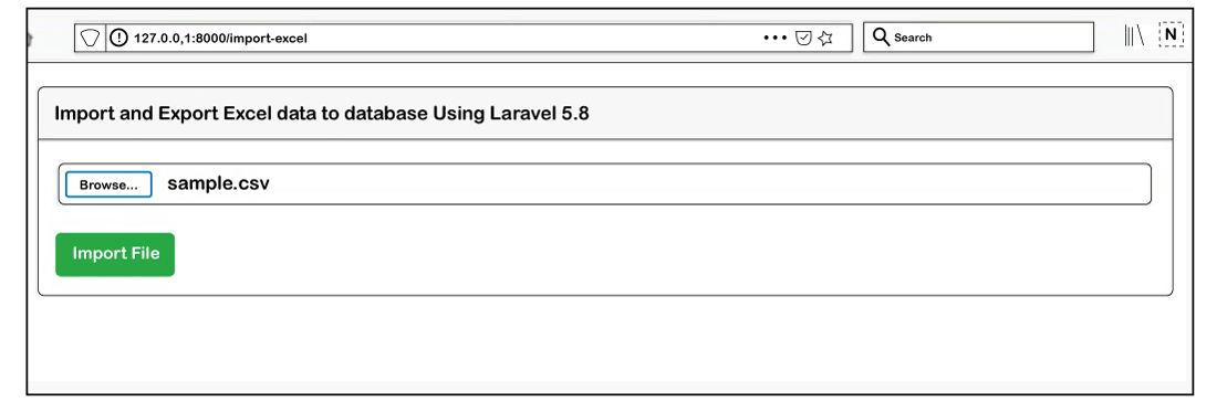 Import and Export CSV file in Laravel 5.8