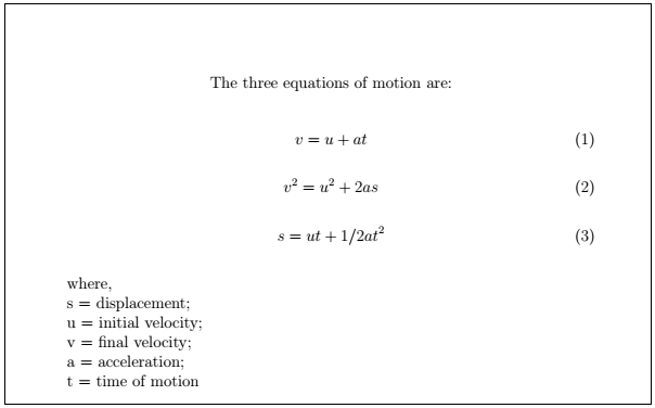 Latex Mathematical Equations 6