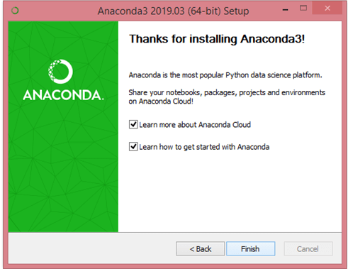 Installing Anaconda and Python