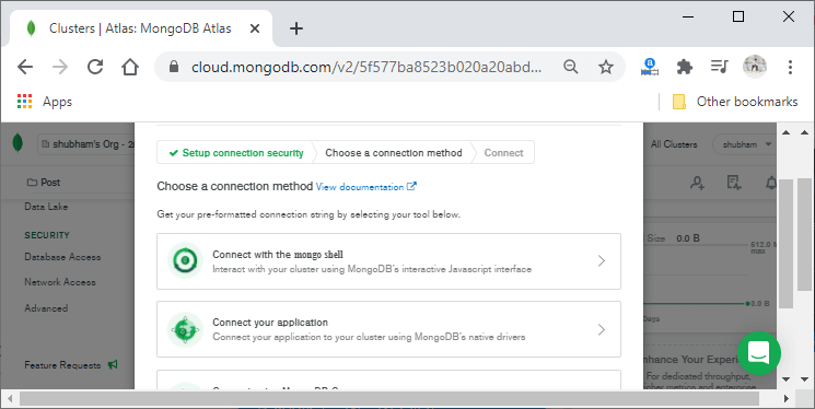 Connecting Node Express App to MongoDB