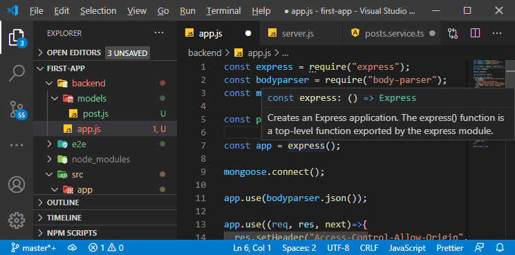 Connecting Node Express App to MongoDB