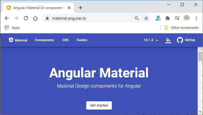 Installing Angular Material