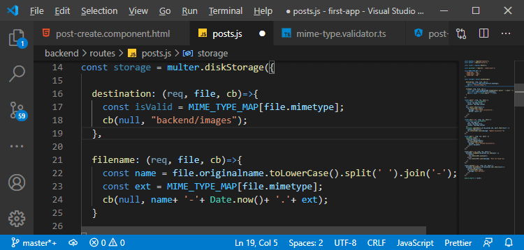 Server-side uploading of the image in MEAN Stack