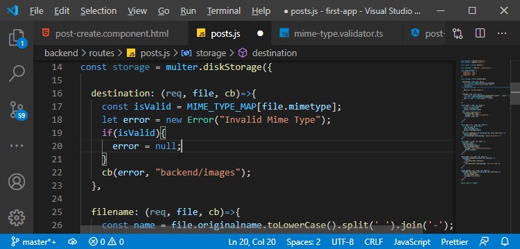 Server-side uploading of the image in MEAN Stack