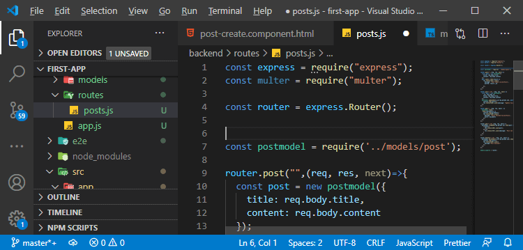 Server-side uploading of the image in MEAN Stack