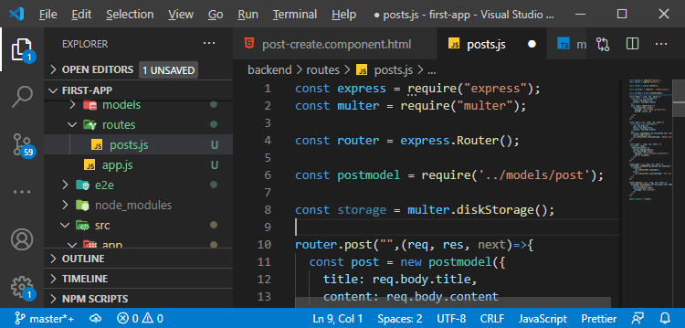 Server-side uploading of the image in MEAN Stack