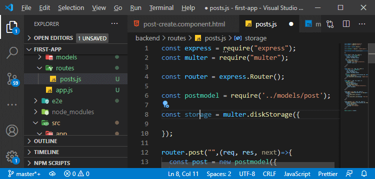 Server-side uploading of the image in MEAN Stack