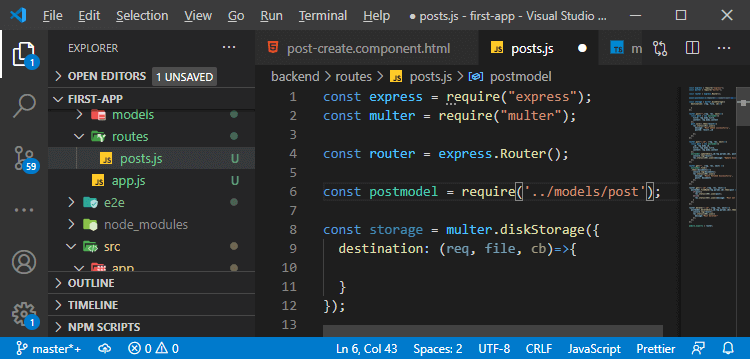 Server-side uploading of the image in MEAN Stack