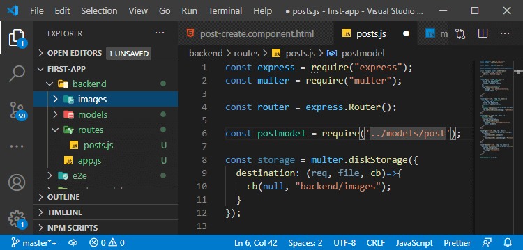 Server-side uploading of the image in MEAN Stack