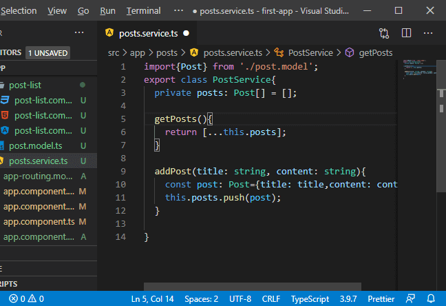 Service in MEAN Stack