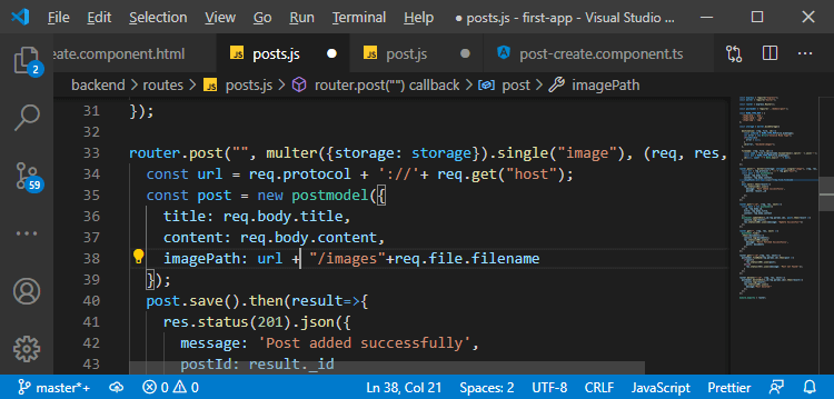 Working with the File URL in MEAN Stack