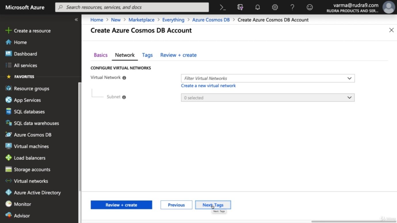 Azure COSMOS Database