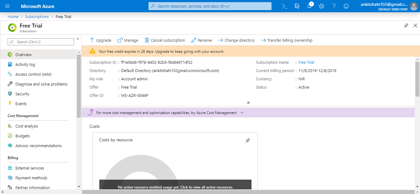 Azure Portal Overview