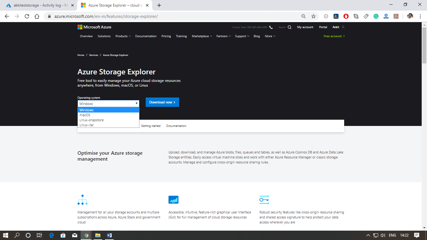 Azure Storage Resource Tool