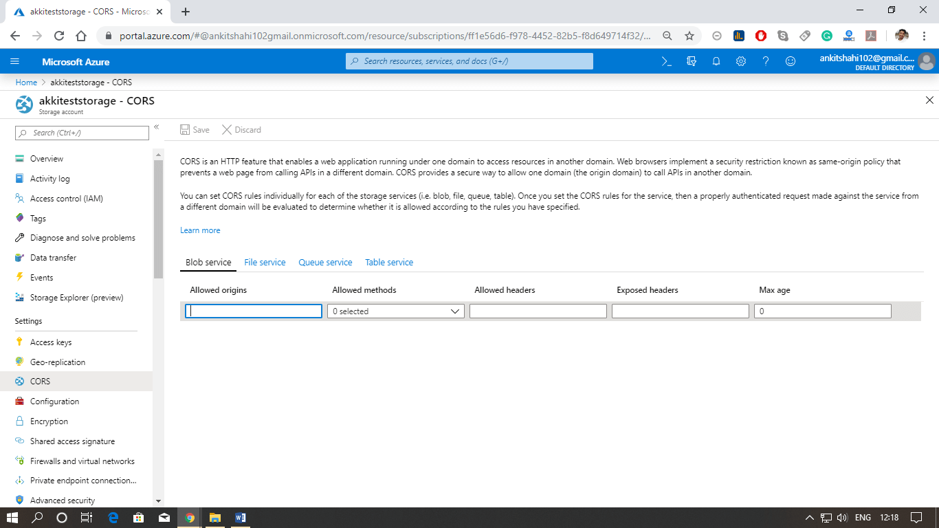 Azure Storage Security