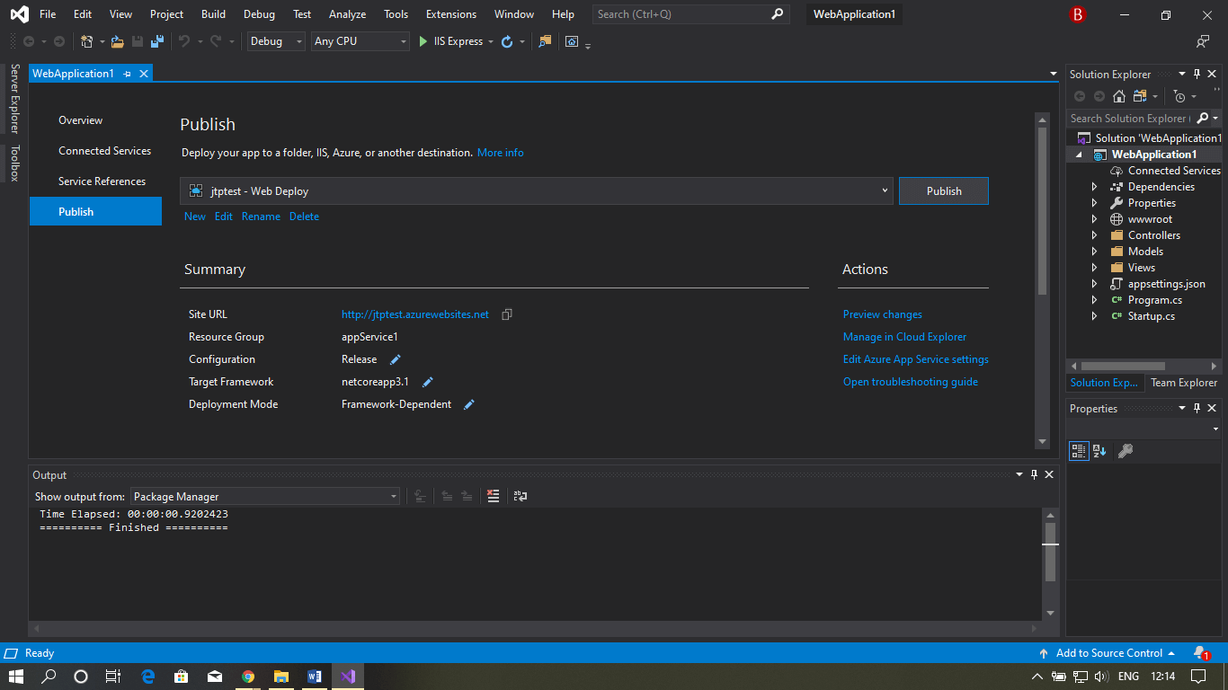 Azure Web App