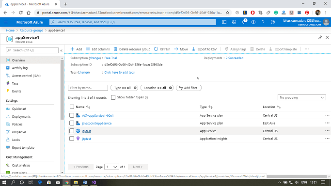 Azure Web App