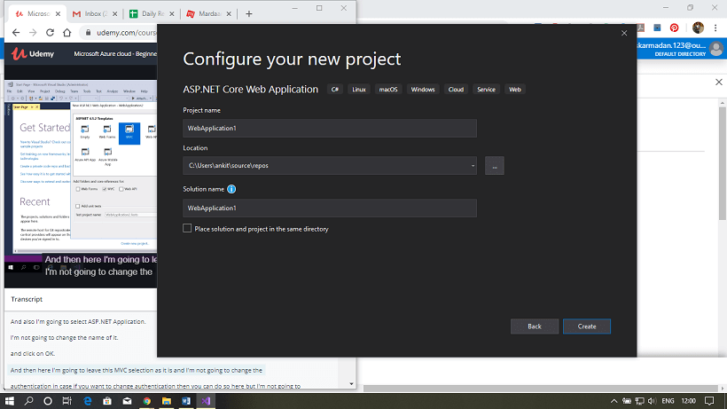 Azure Web App