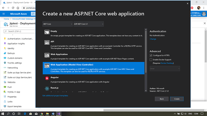 Azure Web App