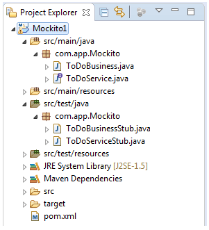 Examples of Mockito and JUnit in Eclipse IDE