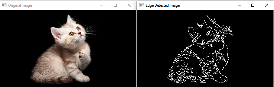 OpenCV Canny Edge detection