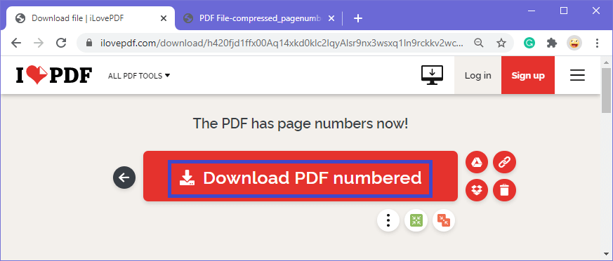 how to add page numbers to a pdf file