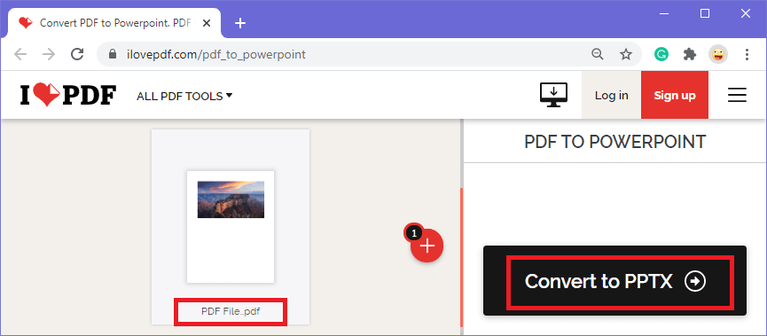 Convert PDF to Powerpoint