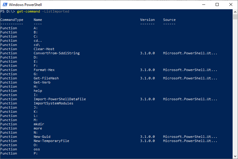 PowerShell Get-Command