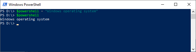 PowerShell Variables